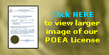 Our POEA License